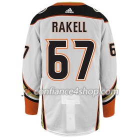 Adidas Maillot de Hockey Anaheim Ducks RICKARD RAKELL 67 Blanc Authentic - Homme